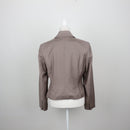 Next Tailored Khaki Cropped Blazer | Size 14-2