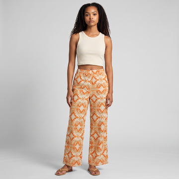Orange Tie-Dye Wide-Leg Pants | Sizes L & XXL | Brand New - 0