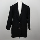 Alveco Vintage Black 70% Wool Coat | Size 8-1