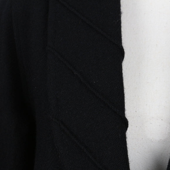 Alveco Vintage Black 70% Wool Coat | Size 8