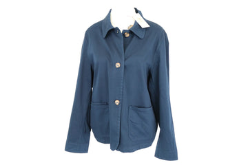 Navy Blue Cotton-Stretch Jacket | Sizes L & XL | Brand New
