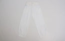 White cuffed leg 100% linen pants-1