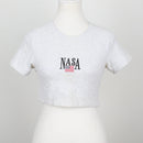 Factorie NASA Graphic Embroidered Crop Top | Size S-1