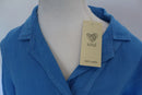 Light blue linen dress - large buttons-5