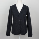 Navy Blue Chunky Knit Cardigan | Size 34-1