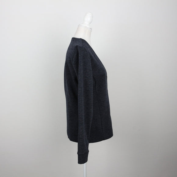Navy Blue Chunky Knit Cardigan | Size 34