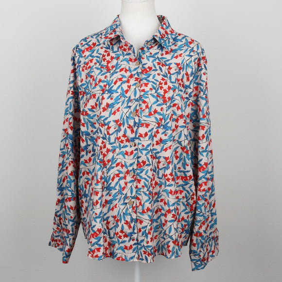 Floral Long Sleeve Blouse | Size L
