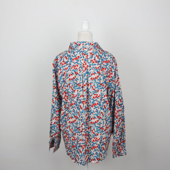 Floral Long Sleeve Blouse | Size L