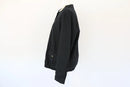 Black rayon linen bomber jacket-3