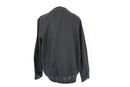 Black rayon linen bomber jacket-4