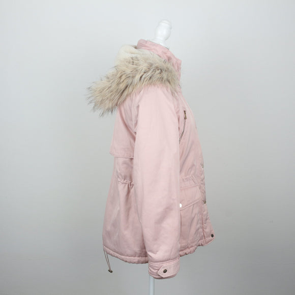 Forever New Baby Pink Winter Jacket | Size 38