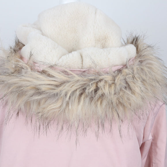 Forever New Baby Pink Winter Jacket | Size 38