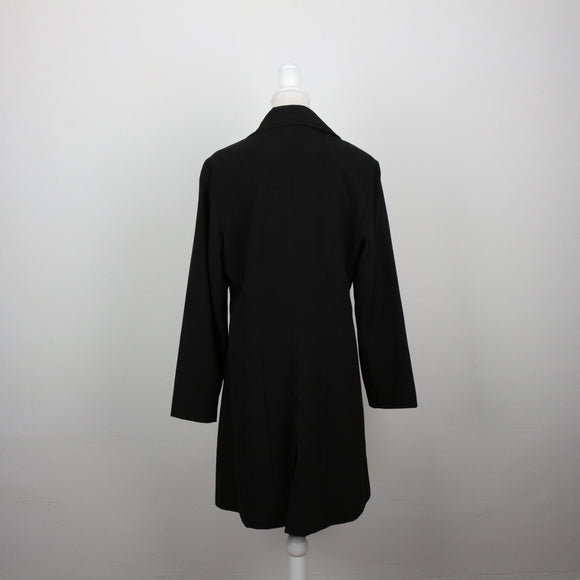 Legend Black Mid-Length Coat | Size 12
