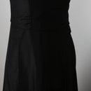 Black Strapless Lace-Up Evening Gown | Size 32-3