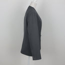 Grey Double-Breasted Single-Button Blazer | Size 34-2