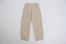 Cream cuffed leg 100% linen pants-3