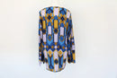 Long sleeve blue, pink and yellow blouse - XL-4