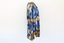 Long sleeve blue, pink and yellow blouse - XL-5