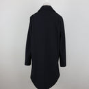 Navy Blue Soft-Touch Mid-Length Button Coat | Size 34-5