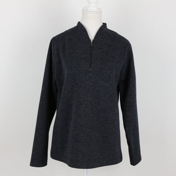 Navy Blue Half-Zip Sweater | Size S