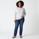 Beige Striped Round-Neck Long-Sleeve T-Shirt | Size XL | Brand New-2