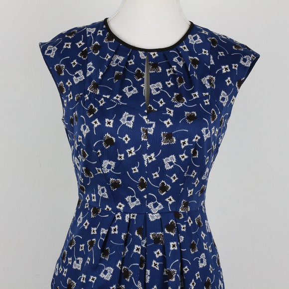 Country Road blue printed bodycon dress - 4