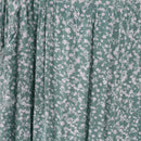 Green and white floral strappy midi dress - 10-3