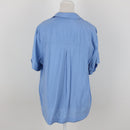 Woolworths Baby Blue Blouse | Size M-4