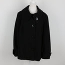 Debenhams Collection Black Cropped Coat | Size 20-1