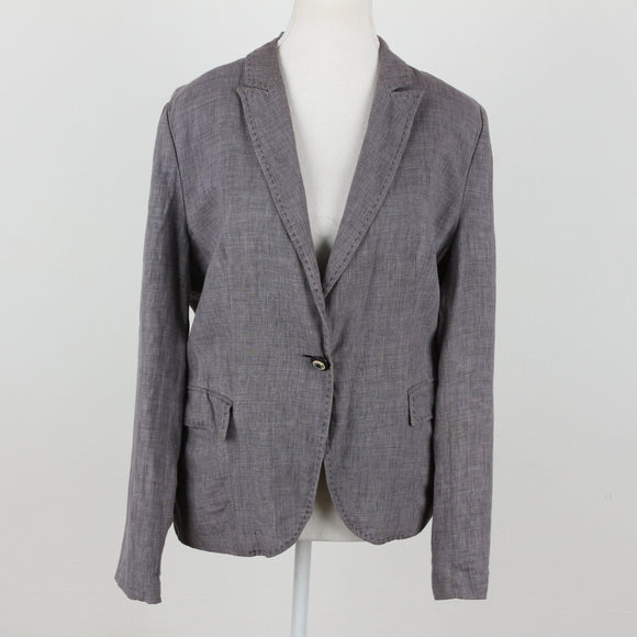 Zara Basic Grey Blazer | Size XL