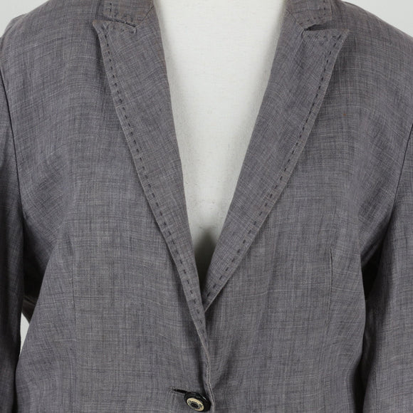 Zara Basic Grey Blazer | Size XL