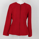 Vintage Red Zip-Up Blazer | Size M-1