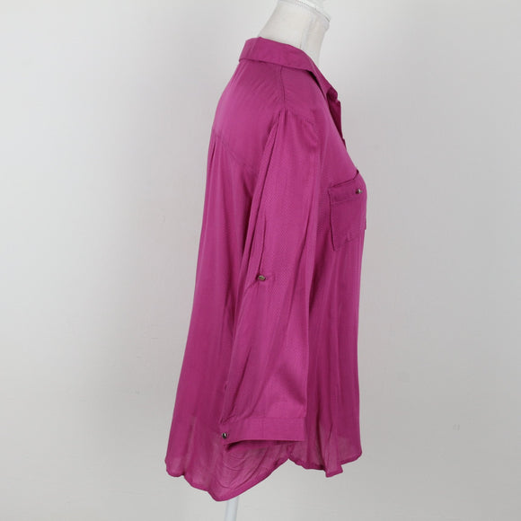 Milady's Magenta Long Sleeve Shirt | Size 12