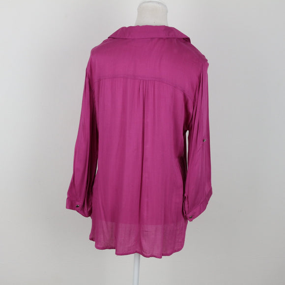 Milady's Magenta Long Sleeve Shirt | Size 12