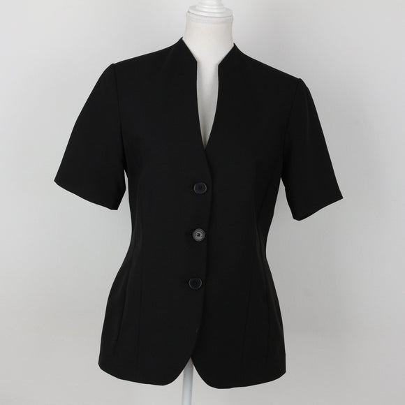 Black Short Sleeve Blazer | Size 34