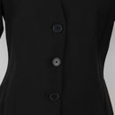 Black Short Sleeve Blazer | Size 34-2