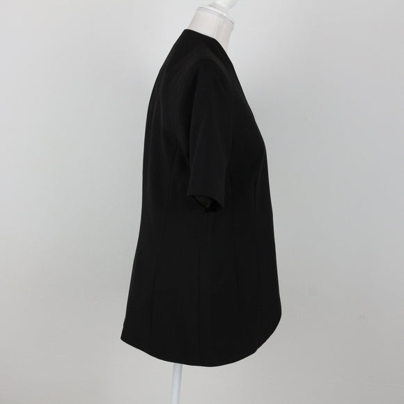 Black Short Sleeve Blazer | Size 34