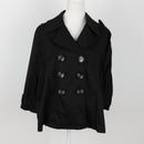 Marien Hall Black Cropped Coat | Size 12-1