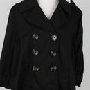 Marien Hall Black Cropped Coat | Size 12-4