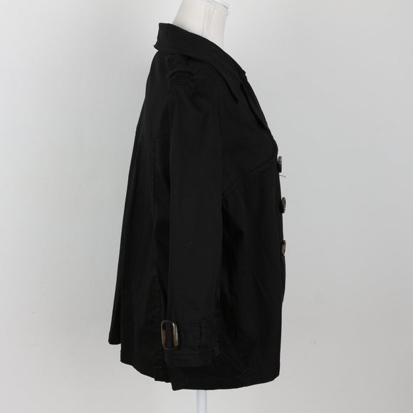 Marien Hall Black Cropped Coat | Size 12