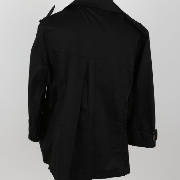 Marien Hall Black Cropped Coat | Size 12