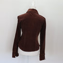 Brown Corduroy Long Sleeve Shirt | Size 28-5