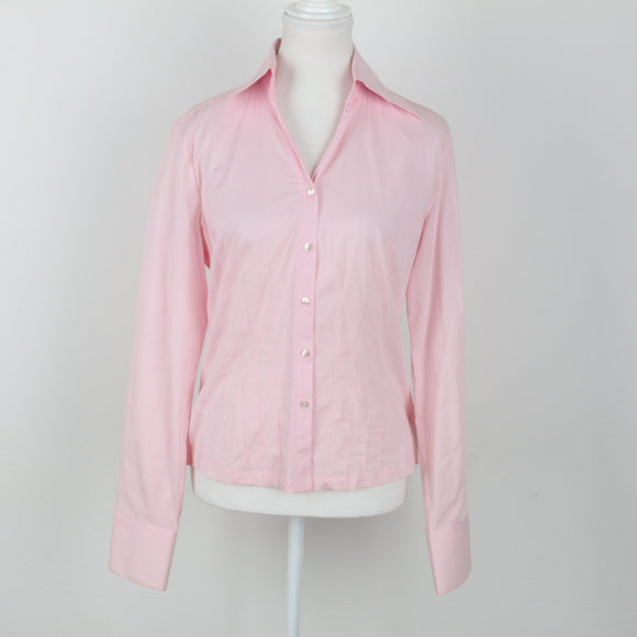 Pink Long Sleeve Fitted Shirt | Size 32