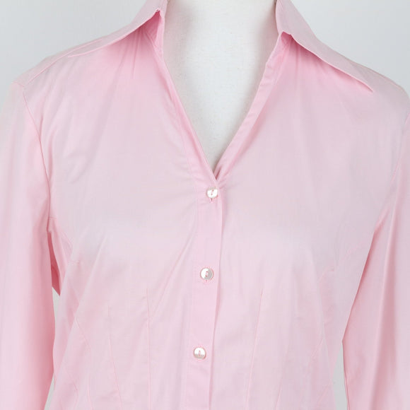 Pink Long Sleeve Fitted Shirt | Size 32