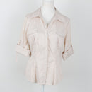 H&M 3/4 sleeve stripe fitted shirt - 10-1
