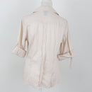 H&M 3/4 sleeve stripe fitted shirt - 10-4