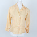 Daniel Hetcher butter yellow button up blouse - 34-1