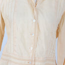 Daniel Hetcher butter yellow button up blouse - 34-2