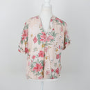 Old Khaki pink floral blouse - 10-1