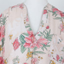 Old Khaki pink floral blouse - 10-5